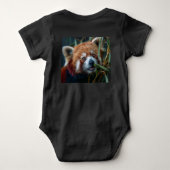 Red Panda ベビーボディスーツ (裏面)