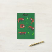 Red Panda ポストイット (デスク上)