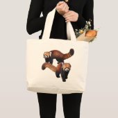Red Panda ラージトートバッグ (正面(商品))