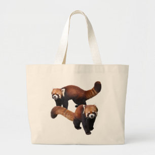 Red Panda ラージトートバッグ
