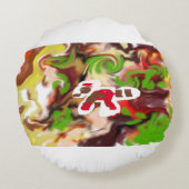 Red Panda are cool ラウンドクッション (裏面)