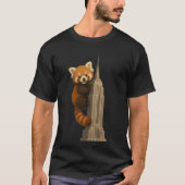 Red Panda climbing the Empire State Building Tシャツ (正面)