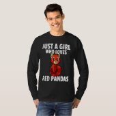 Red Panda For Girls Women Tシャツ (正面フル)