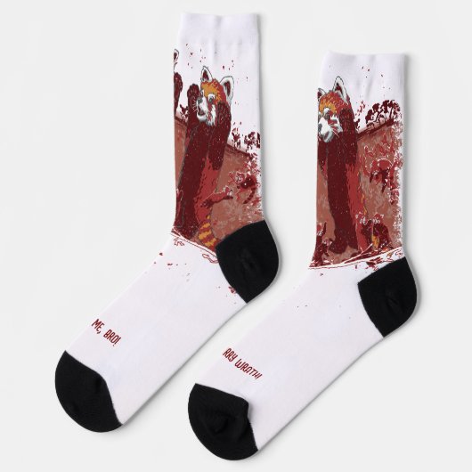 Red Panda Fury ソックス (左)