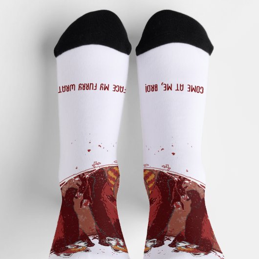 Red Panda Fury ソックス (上部)