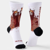 Red Panda Fury ソックス (傾斜あり)