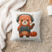 Red Panda Gamer、ゲームコントローラ、ヘッドフォン クッション (ブランケット)