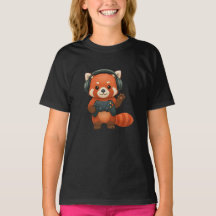 Red Panda Gamer、ゲームコントローラ、ヘッドフォン
