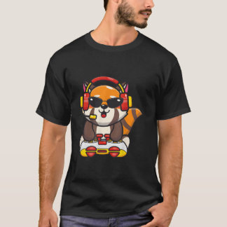 Red Panda Gamer Red Pandas Animal Tシャツ