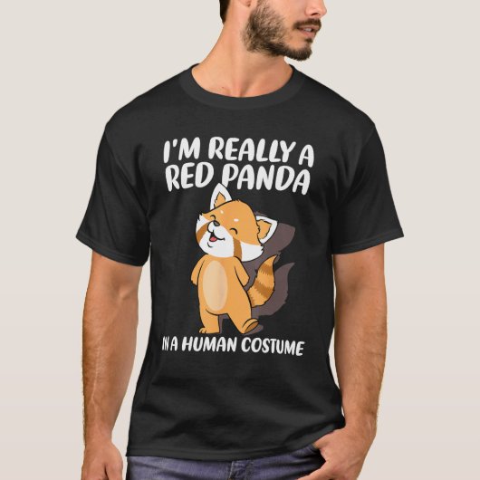 Red Panda  Halloween Costume Red Pandas Tシャツ (正面)