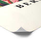 Red panda in bathtub funny poster, Matisse print ポスター (角)