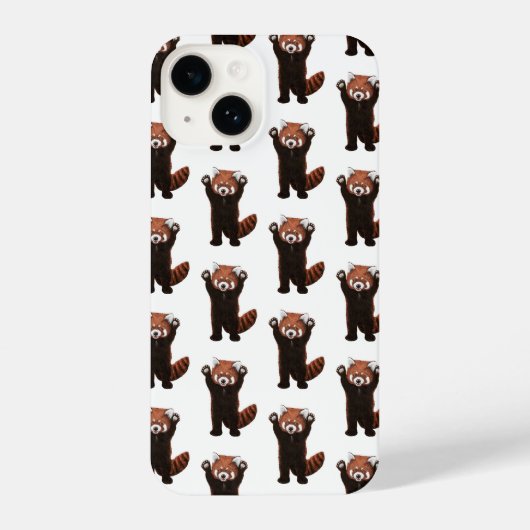 Red Panda iPhone Case iPhoneケース (裏面)
