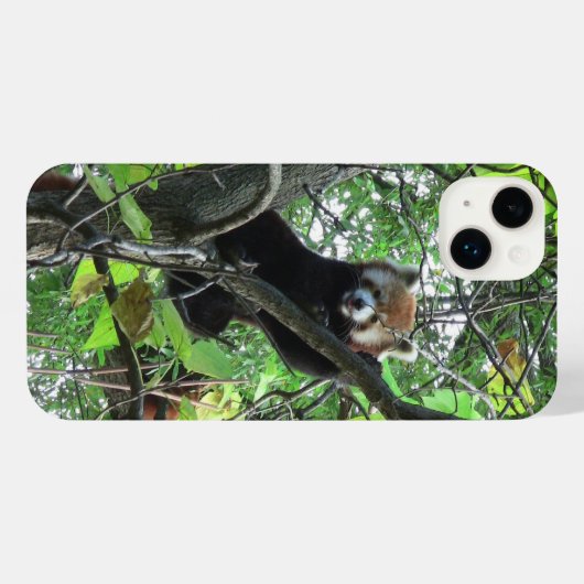 Red Panda iPhone Case iPhoneケース (裏面横)