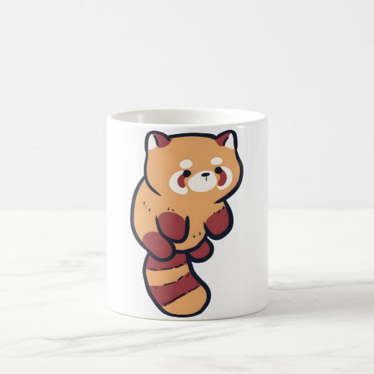Red panda Magic コーヒーマグカップ (中央)