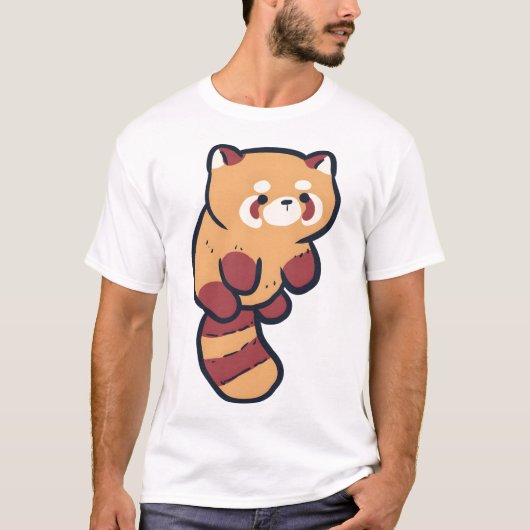 Red panda Magic Tシャツ (正面)