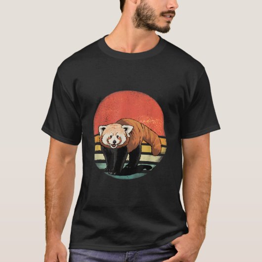 Red Panda Mammal Animal Lesser Panda Tシャツ (正面)