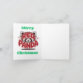 Red Panda Merry Christmas シーズンカード (内部)