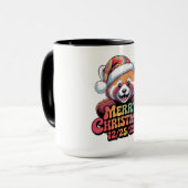 Red Panda Merry Christmas 12/25/25 マグカップ (正面左)