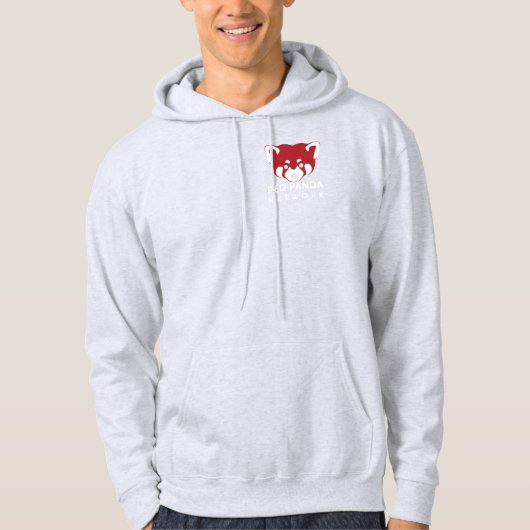 Red Panda Network Zip Hoodie - Dark パーカ (正面)