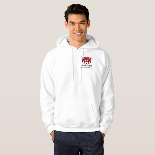 Red Panda Network Zip Hoodie - Light パーカ (正面フル)