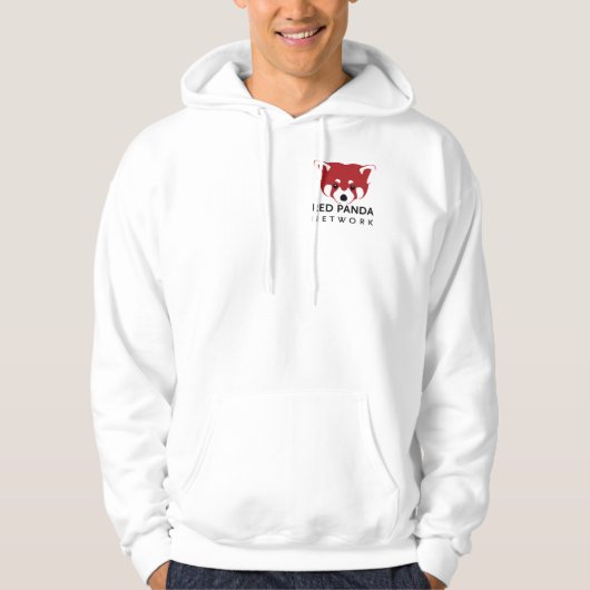Red Panda Network Zip Hoodie - Light パーカ (正面)