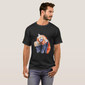 Red Panda Red Panda Red Panda Tシャツ (正面フル)