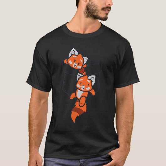 Red Panda Red Panda Red Panda Tシャツ (正面)