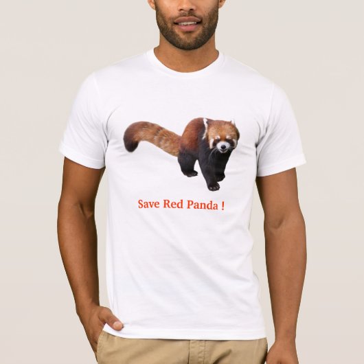 “Red Panda” Tシャツ (正面)