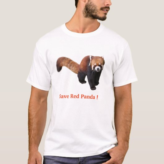 “Red Panda” Tシャツ (正面)