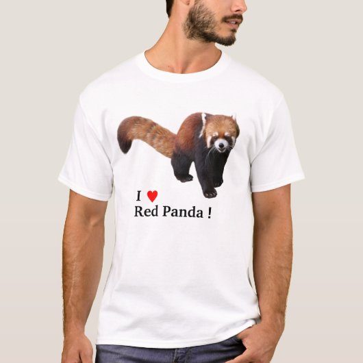 “Red Panda” Tシャツ (正面)