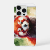 Red Panda Watercolor REF62 - Watercolor iPhoneケース (裏面)