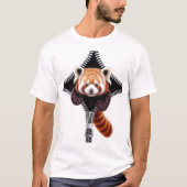 Red Panda with zipper Tシャツ (正面)