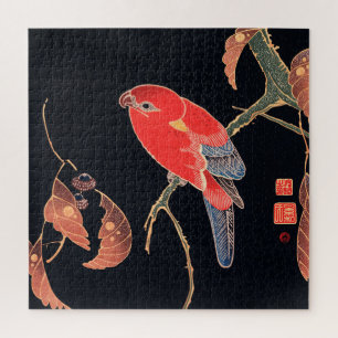 Red Parrot on the Branch of a Tree by Ito Jakuchu ジグソーパズル