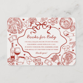 Red Pasta Special Delivery Italian Books for Baby エンクロージャーカード