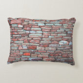 Red pavement bricked wall アクセントクッション (裏面)