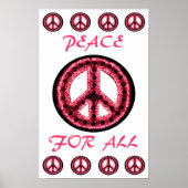 red  peace for all poster ポスター (正面)
