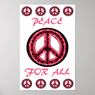 red  peace for all poster ポスター