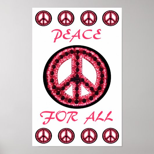 red peace for all poster ポスター (正面)