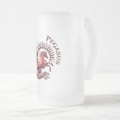 Red Pegasus2-Beer Glass フロストグラスビールジョッキ (正面右)