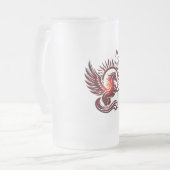 Red Pegasus2-Beer Glass フロストグラスビールジョッキ (正面左)