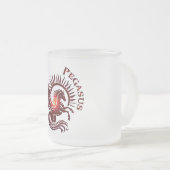 Red Pegasus2-Glass mug フロストグラスマグカップ (正面右)