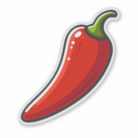 Red Pepper Sticker シール (正面)