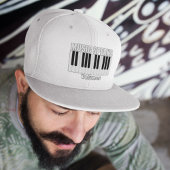 Red Personalized Music Speaks Inspirational Quote キャップ