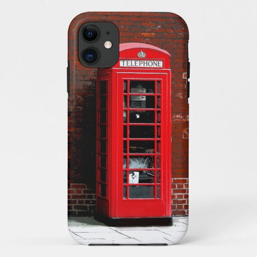 Red Phone Box London Englandイギリス Case-Mate iPhoneケース (裏面)