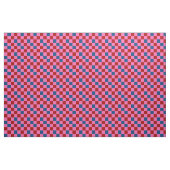 Red Pink Blue Checkered Pattern Design  ファブリック (ヤード)
