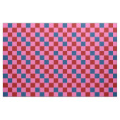 Red Pink Blue Checkered Pattern Design  ファブリック (ファットクウォーター)
