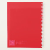 Red/Pink Floral Block Quote | Fully Customizable プランナー手帳 (裏面)