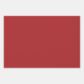 Red Pink & Green Christmas Argyle ラッピングペーパーシート (正面3)