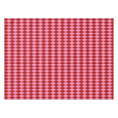 Red Pink Harlequin Checkered Design  テーブルクロス (正面(横))