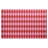 Red Pink Harlequin Checkered Design  ファブリック (ファットクウォーター)
